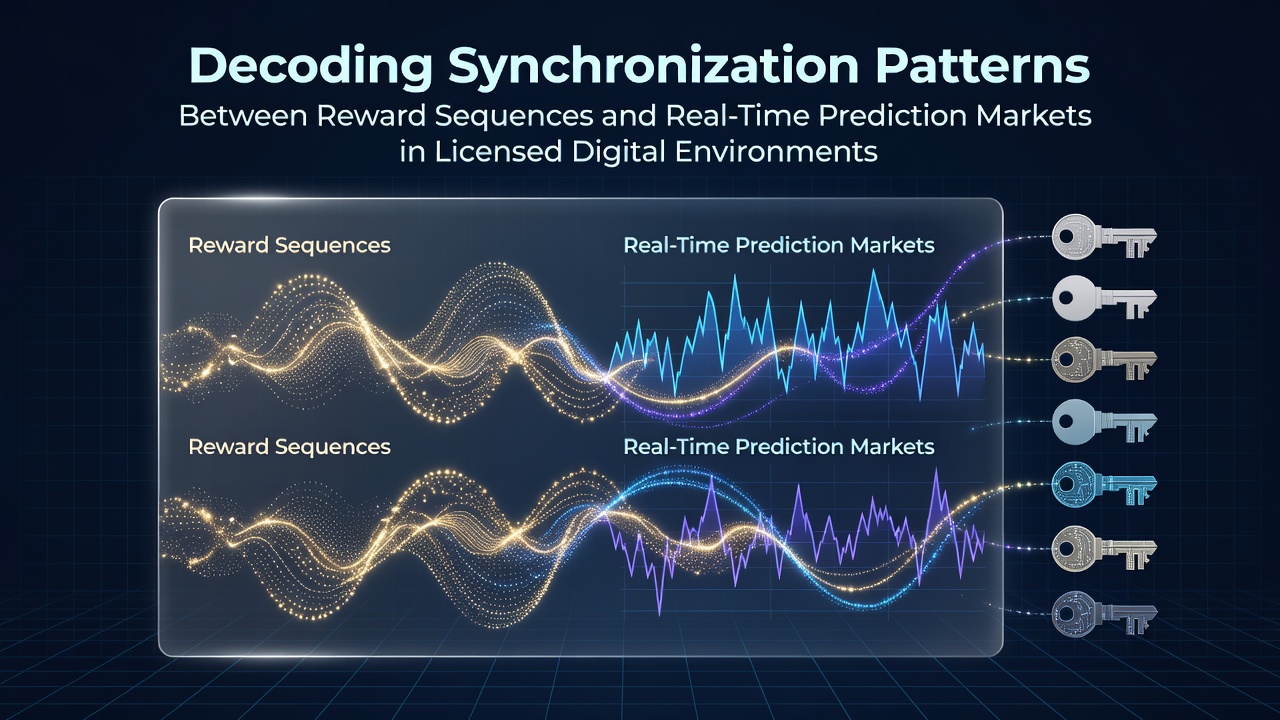 Visualisierung von Datenströmen in lizenzierten Prognoseplattformen mit Belohnungssequenzen und Marktsynchronisation