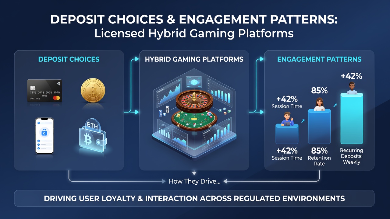 Darstellung von Engagement-Patterns bei verschiedenen Zahlungsmethoden auf Hybrid-Plattformen