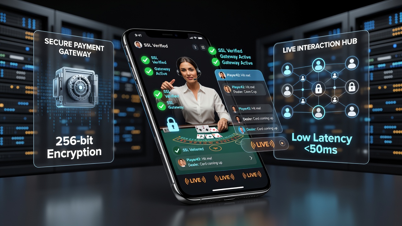 Live-Interaktionen und Zahlungsverarbeitung in Smartphone-Apps für Glücksspiele